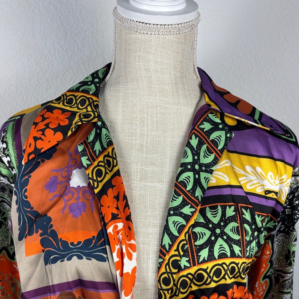 Zara Multicolor Patterned Crop Top - image 3